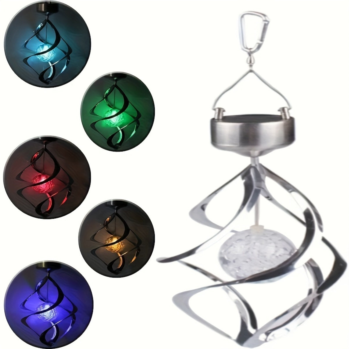 Christmas Lights - Wind Spinner Solar Light