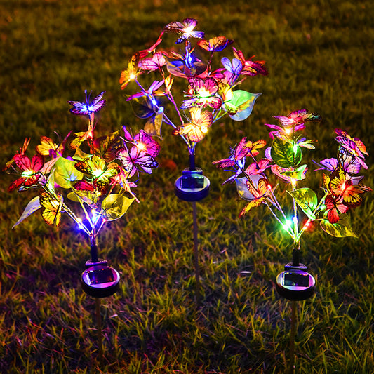 Christmas Lights - Solar Butterfly Courtyard Light Led